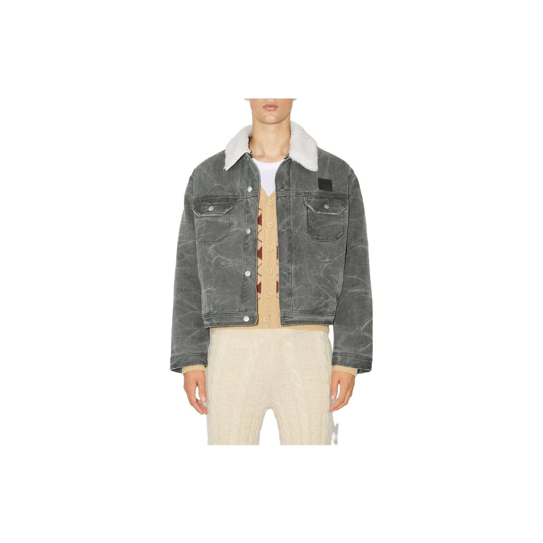 Acne Studios Acne Studios Shearling Collar Denim Jacket Size S Size US S / EU 44-46 / 1 - 8 Thumbnail