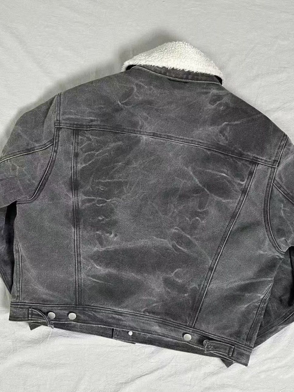 Acne Studios Acne Studios Shearling Collar Denim Jacket Size S Size US S / EU 44-46 / 1 - 5 Thumbnail
