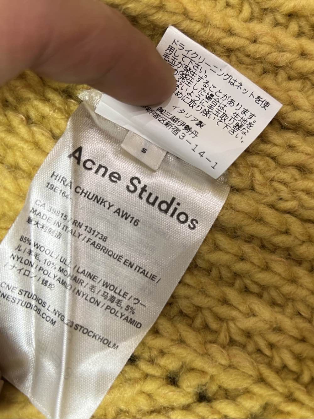 Acne Studios Acne Studios Hira Chunky Knit Sweater Size S Size US S / EU 44-46 / 1 - 4 Thumbnail