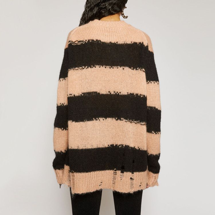 Acne Studios Acne Studios Striped Distressed Mohair Sweater Size M Size M / US 6-8 / IT 42-44 - 9 Thumbnail