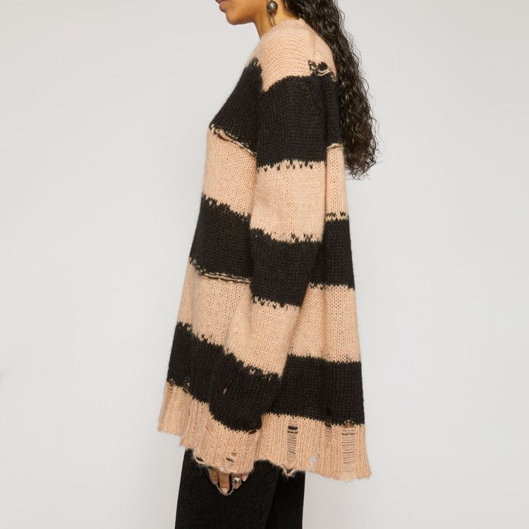 Acne Studios Acne Studios Striped Distressed Mohair Sweater Size M Size M / US 6-8 / IT 42-44 - 8 Thumbnail