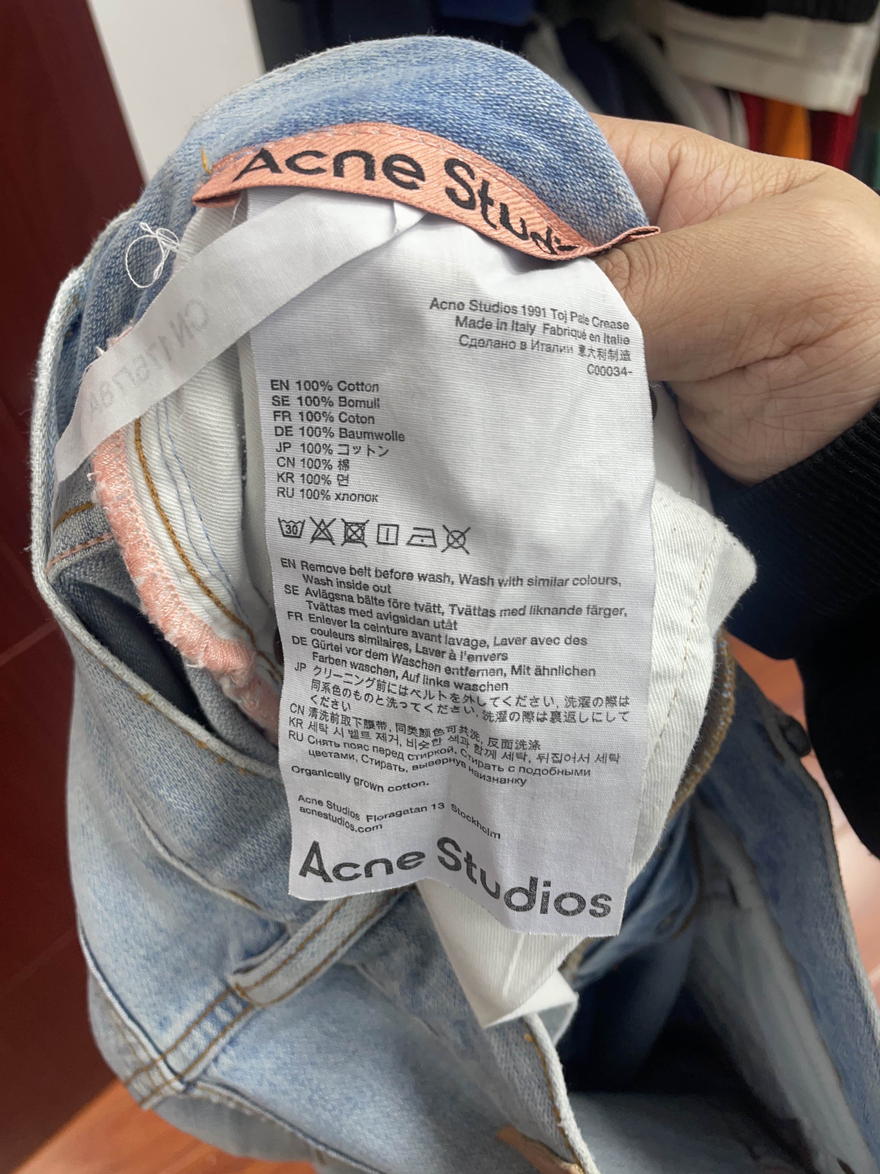 Acne Studios Acne Studios 1991 Toj Pale Crease Jeans Size 28 Size US 28 / EU 44 - 4 Thumbnail