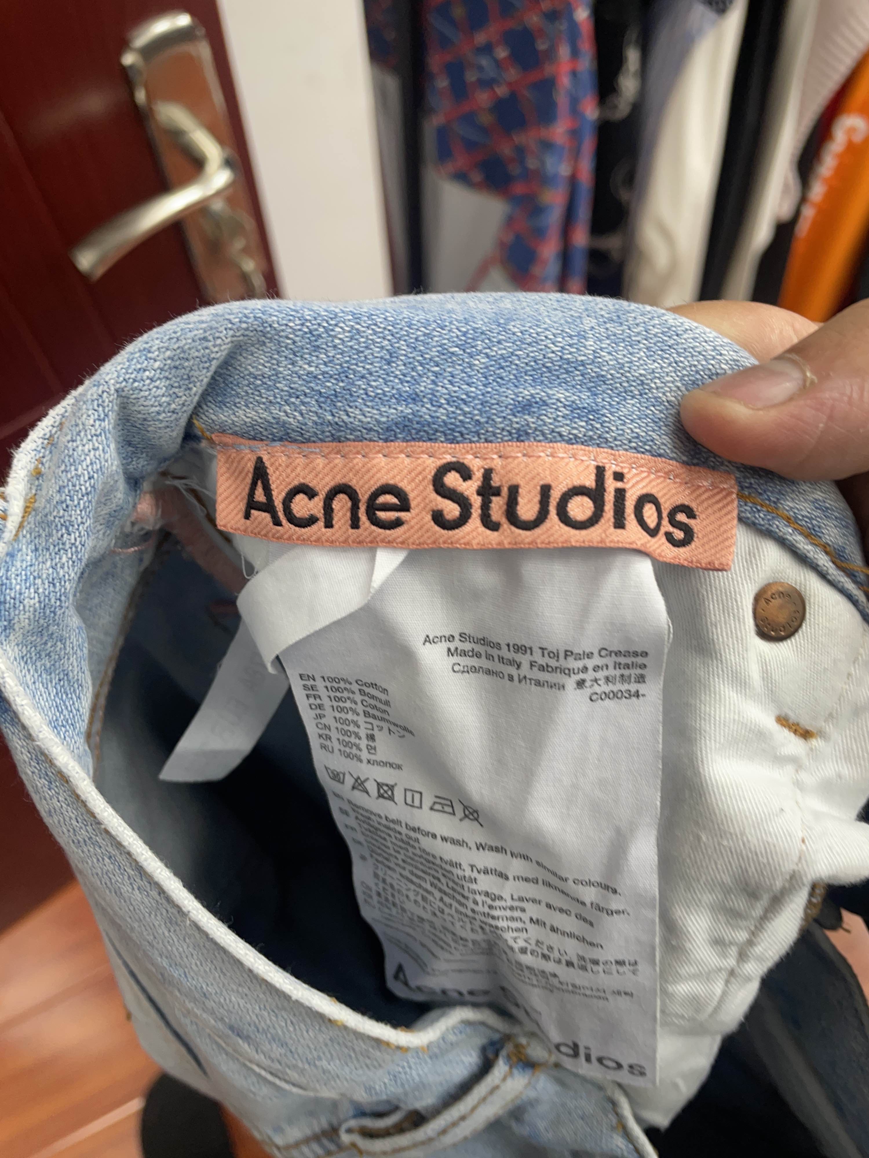 Acne Studios Acne Studios 1991 Toj Pale Crease Jeans Size 28 Size US 28 / EU 44 - 3 Thumbnail