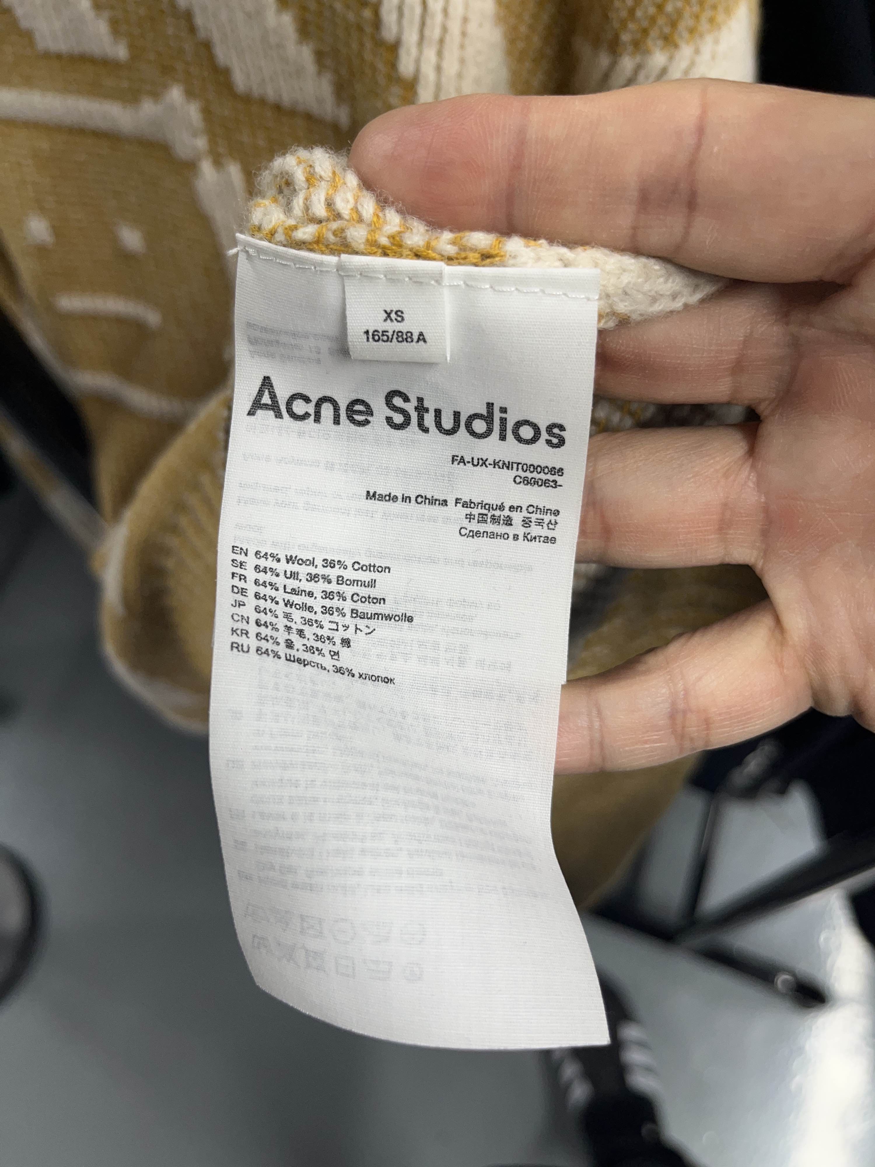 Acne Studios Acne Studios Face Pattern Sweater Size XS Size US XS / EU 42 / 0 - 4 Thumbnail