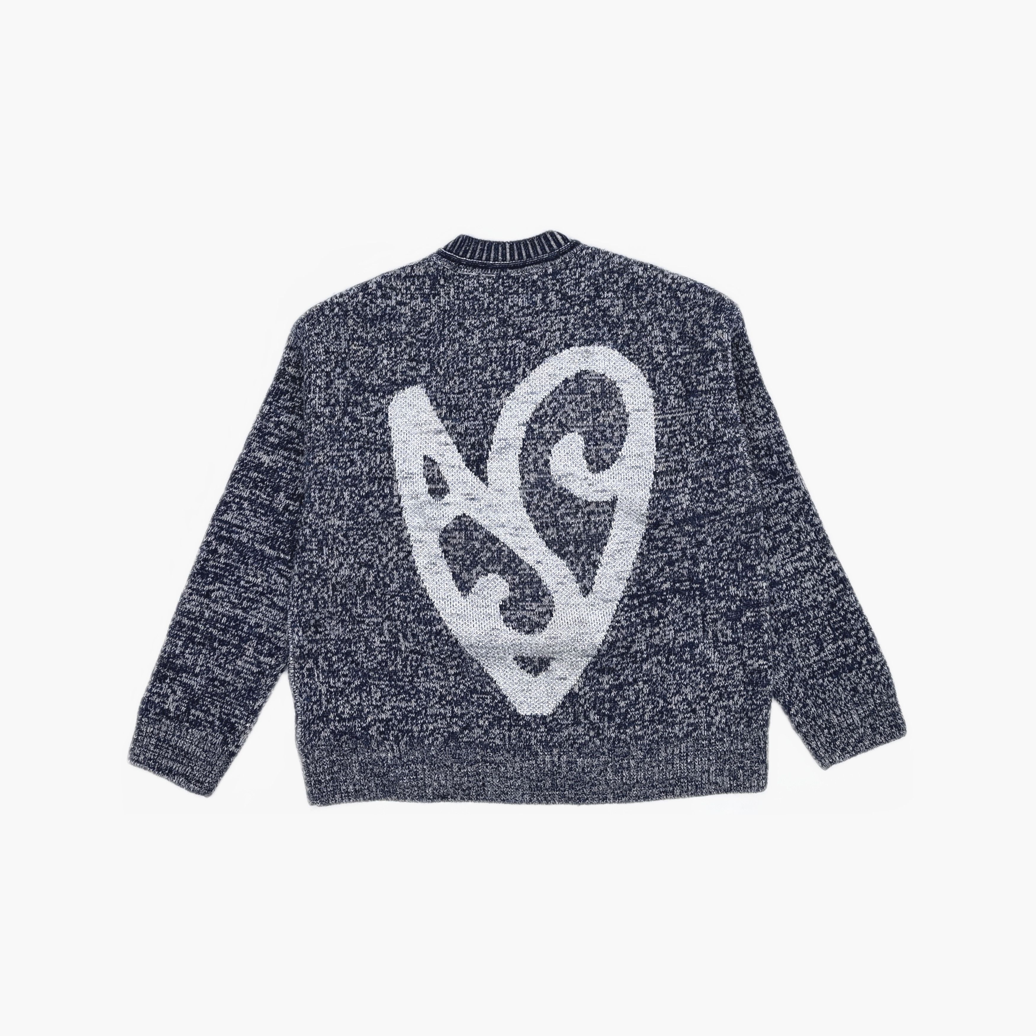 Acne Studios Acne Studios Heart Jacquard Sweater Size M Size US M / EU 48-50 / 2 - 2 Thumbnail