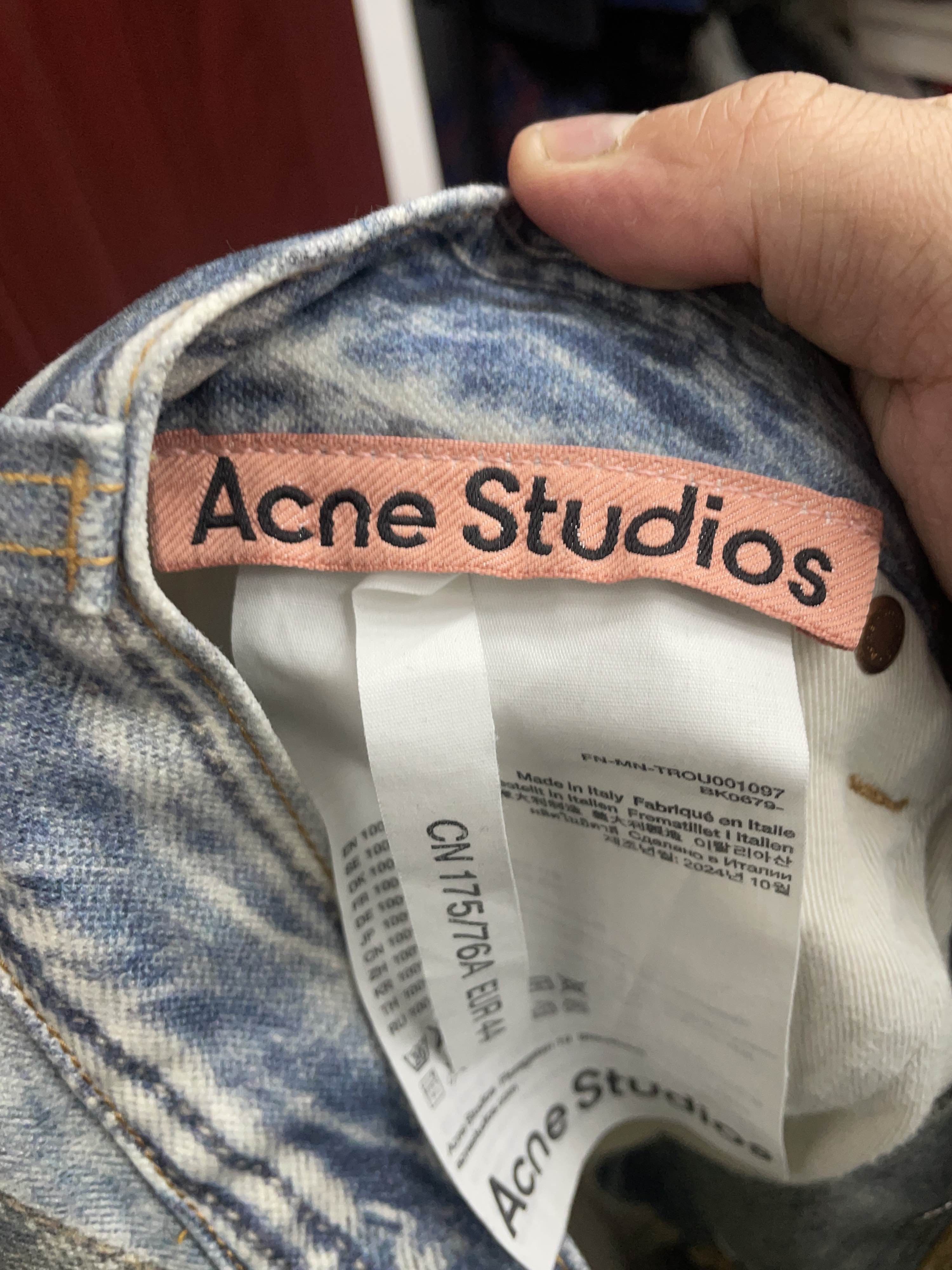 Acne Studios Acne Studios Printed Distressed Denim Jeans Size 28 Size US 28 / EU 44 - 3 Thumbnail