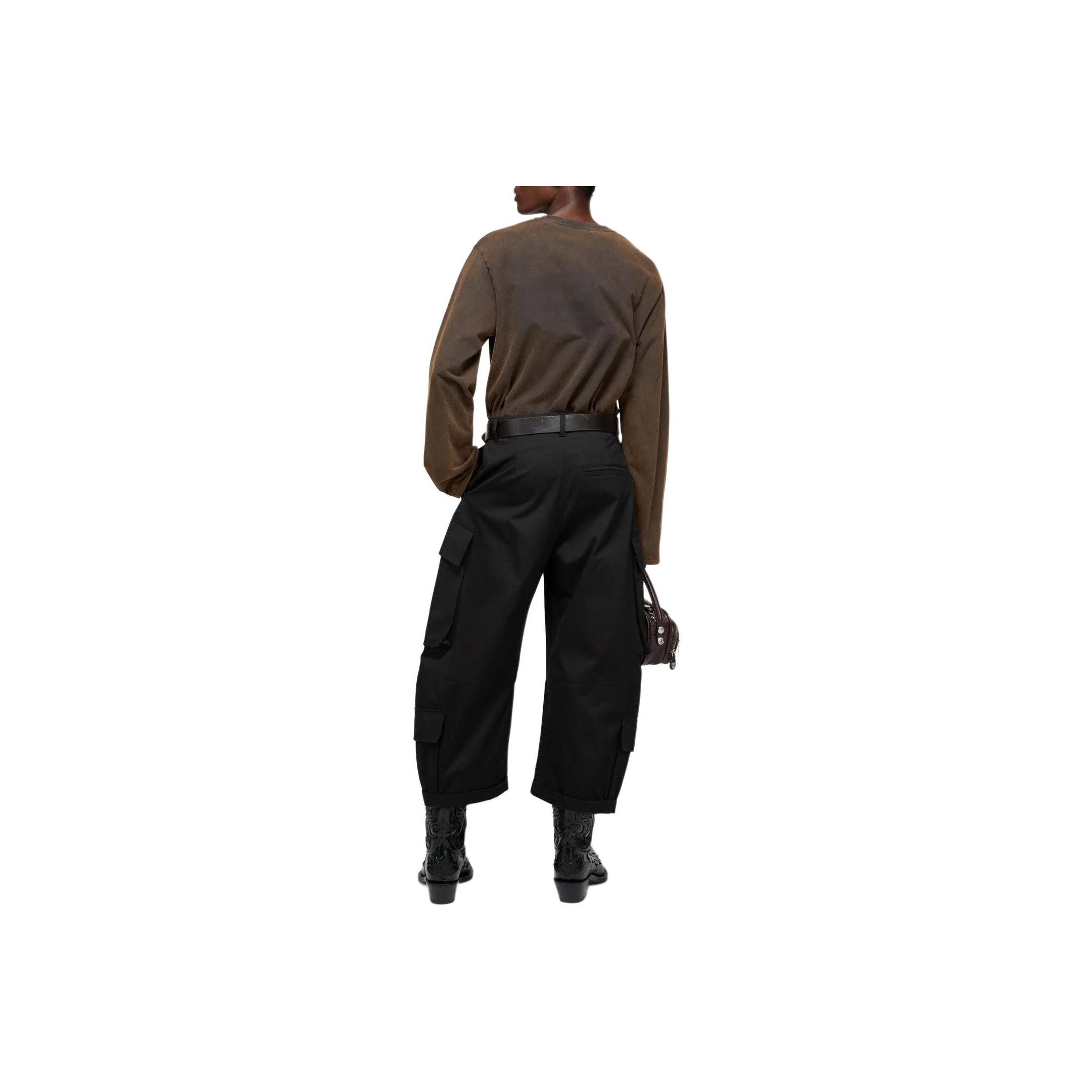 Acne Studios Acne Studios Graphic Leather Patch Long Sleeve Tee US XXS Size US XXS / EU 40 - 8 Thumbnail