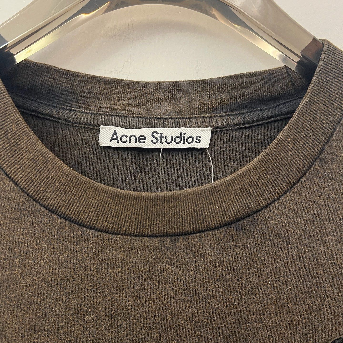 Acne Studios Acne Studios Graphic Leather Patch Long Sleeve Tee US XXS Size US XXS / EU 40 - 3 Thumbnail
