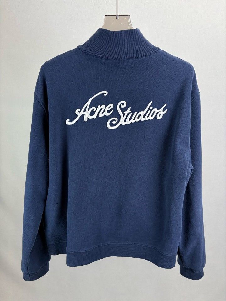Acne Studios Acne Studios Logo Zip-Up Sweatshirt Size XL Size US XL / EU 56 / 4 - 2 Thumbnail