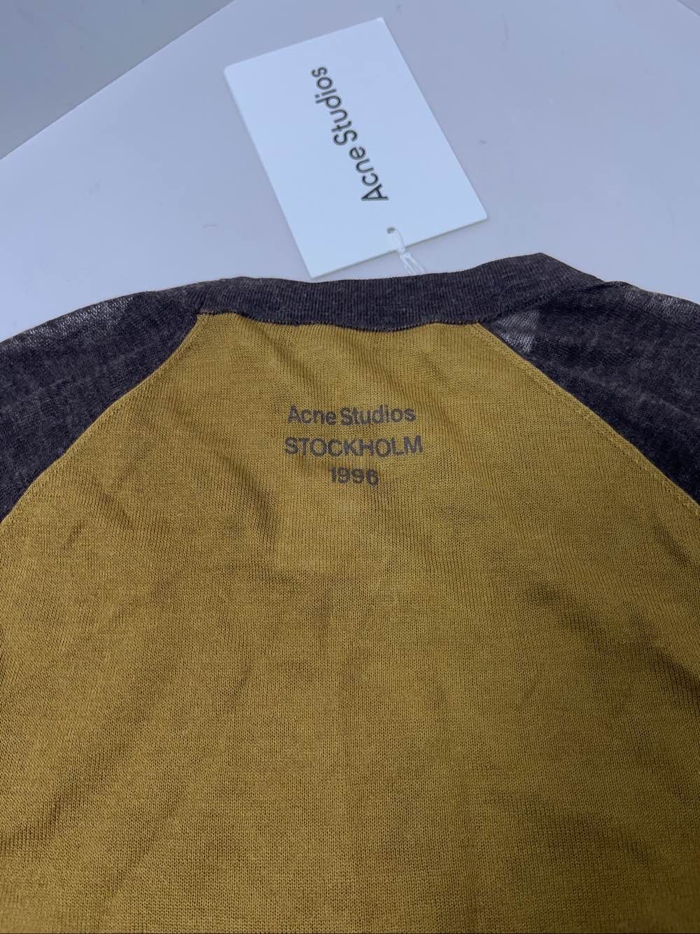 Acne Studios Acne Studios Colorblock Raglan Long Sleeve Tee Size M Size M / US 6-8 / IT 42-44 - 8 Thumbnail
