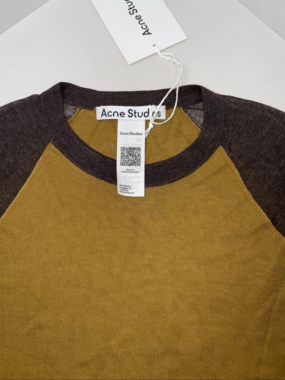 Acne Studios Acne Studios Colorblock Raglan Long Sleeve Tee Size M Size M / US 6-8 / IT 42-44 - 5 Thumbnail