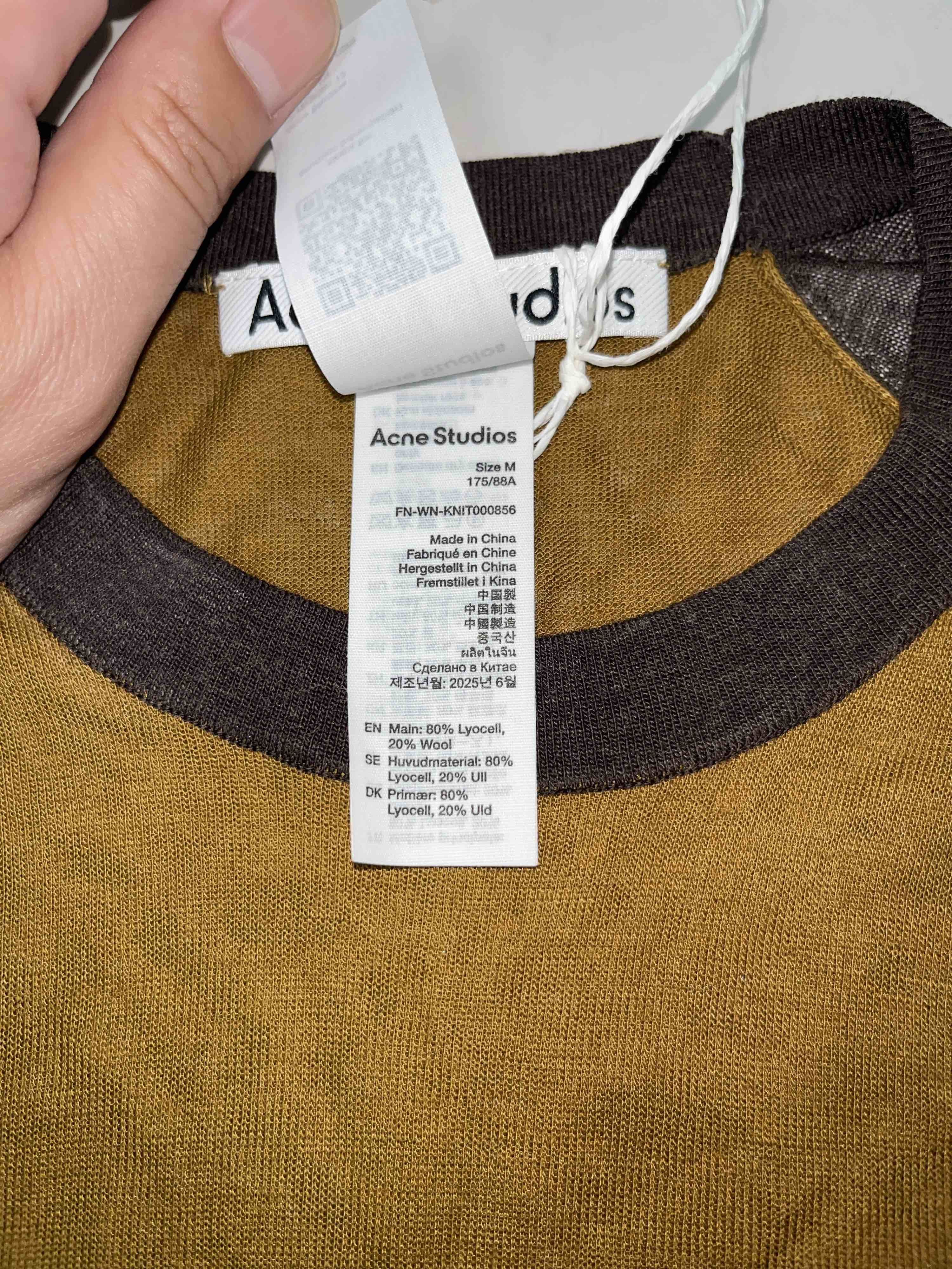 Acne Studios Acne Studios Colorblock Raglan Long Sleeve Tee Size M Size M / US 6-8 / IT 42-44 - 4 Thumbnail