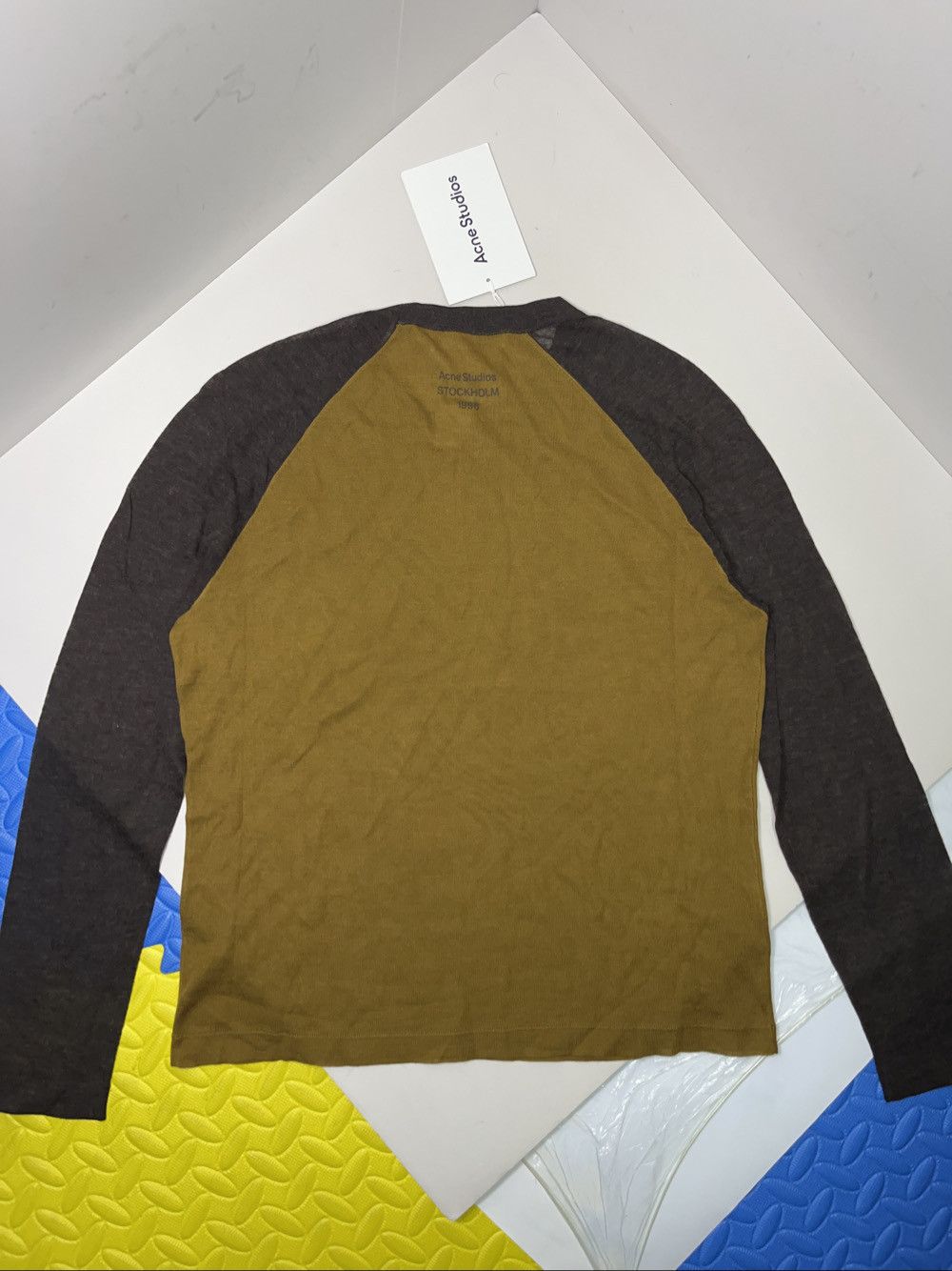 Acne Studios Acne Studios Colorblock Raglan Long Sleeve Tee Size M Size M / US 6-8 / IT 42-44 - 2 Thumbnail