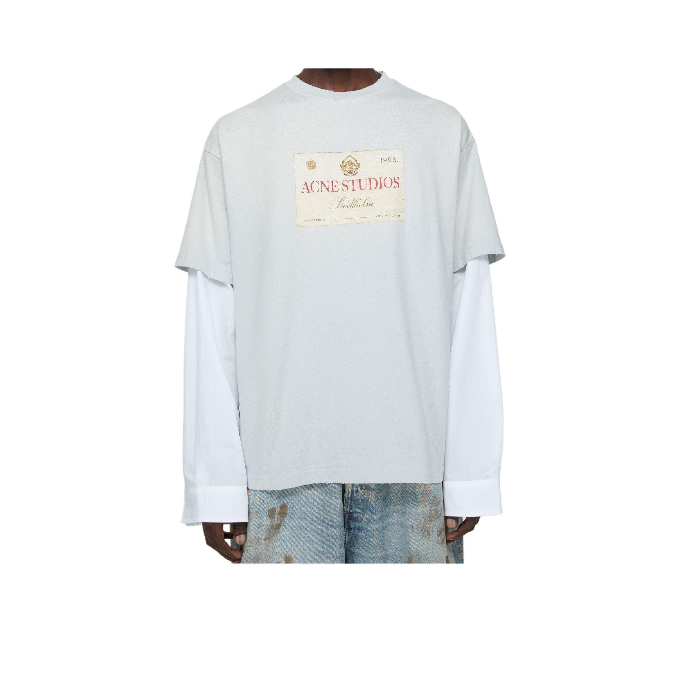 Acne Studios Acne Studios Logo Layered Long Sleeve T-Shirt Size S Size US S / EU 44-46 / 1 - 6 Thumbnail