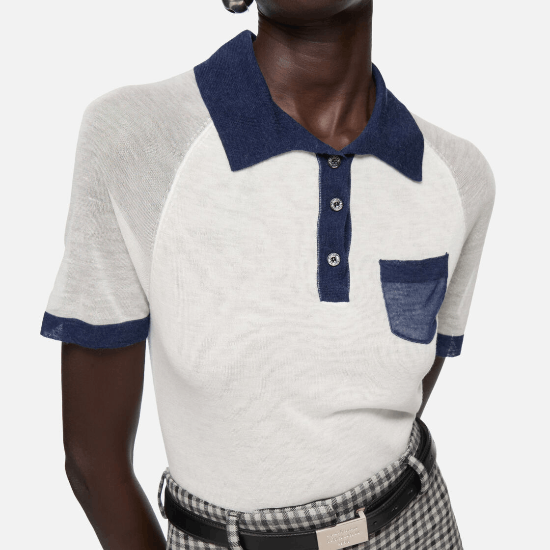 Acne Studios Acne Studios Lyocell Blend Polo Shirt Size M Size M / US 6-8 / IT 42-44 - 7 Thumbnail