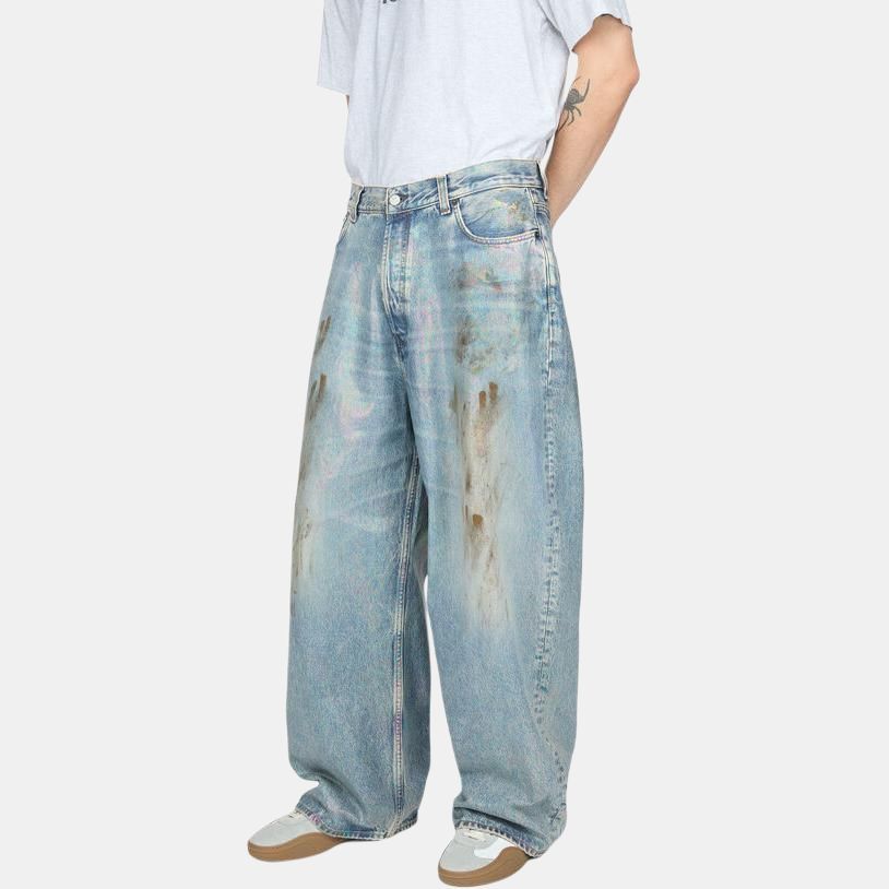 Acne Studios Acne Studios Rainbow Mud-Dyed Wide Leg Jeans Size 24 Size 24" / US 00 / IT 34 - 8 Thumbnail