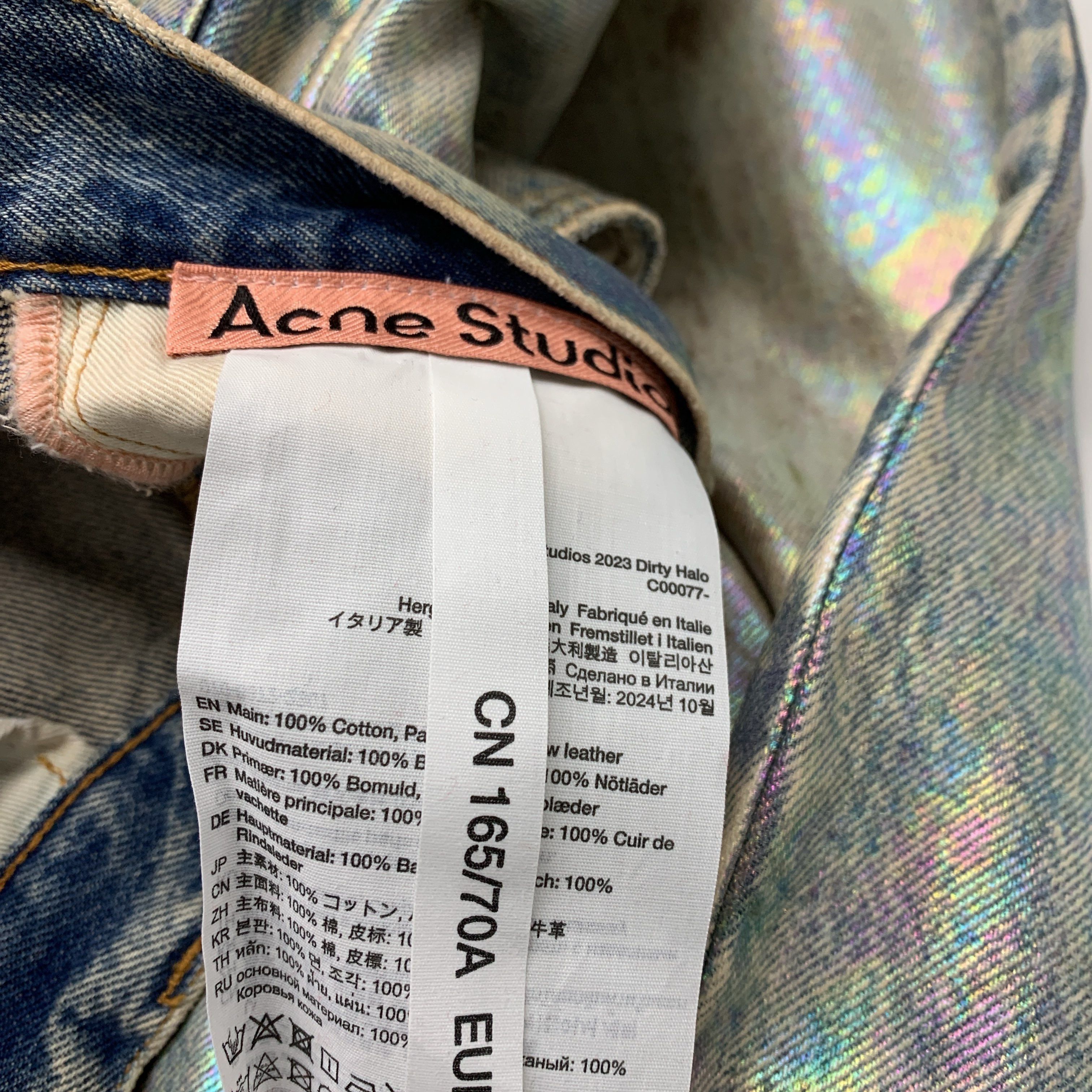 Acne Studios Acne Studios Rainbow Mud-Dyed Wide Leg Jeans Size 24 Size 24" / US 00 / IT 34 - 4 Thumbnail