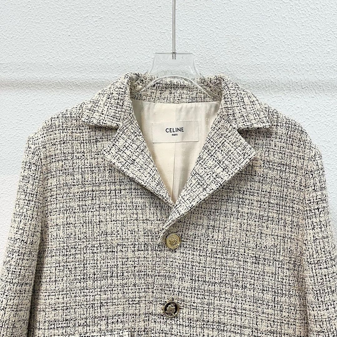 Celine Celine Tweed Single Breasted Jacket Size 38 Size S / US 4 / IT 40 - 6 Thumbnail