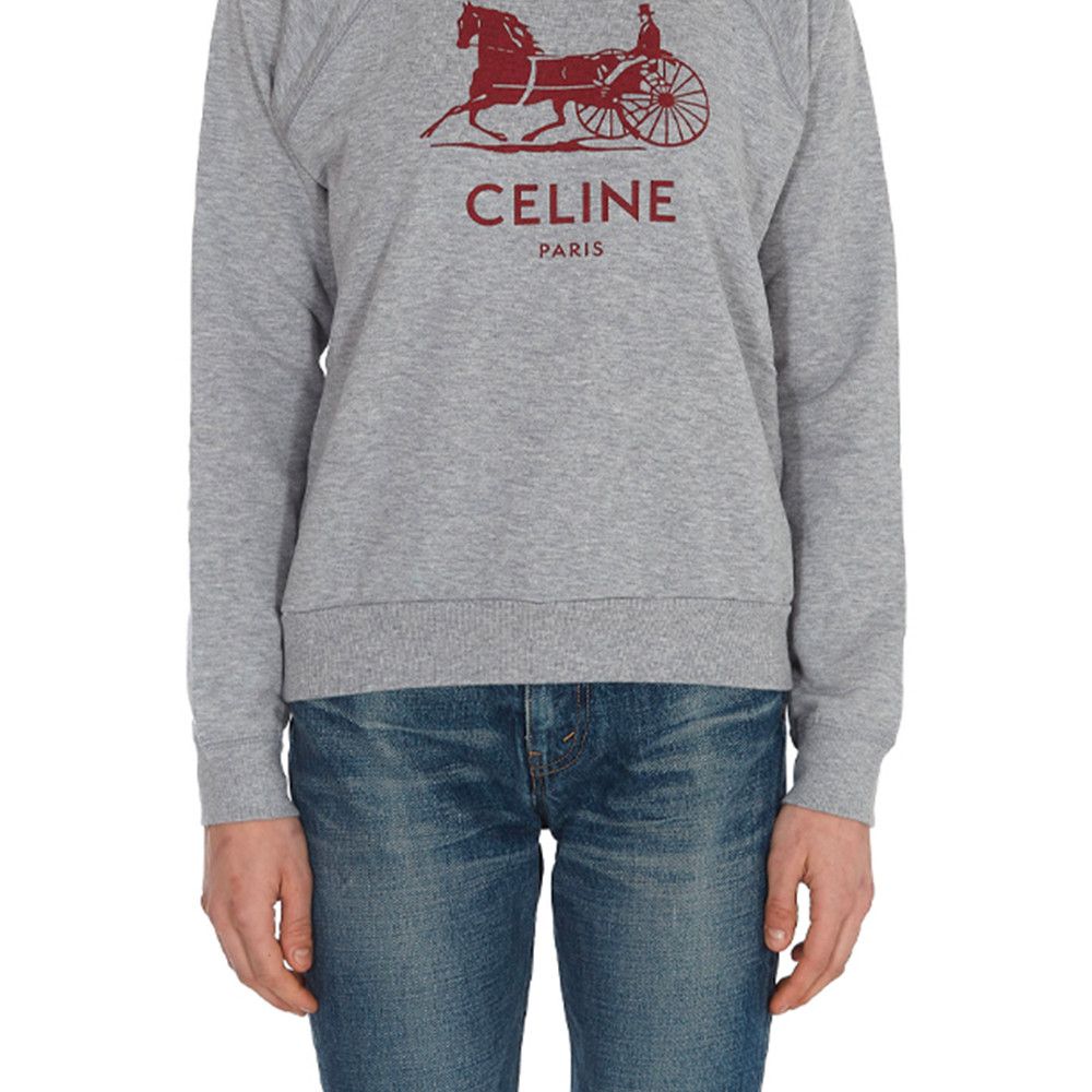 Celine Celine Logo Print Sweatshirt Size S Size S / US 4 / IT 40 - 8 Thumbnail