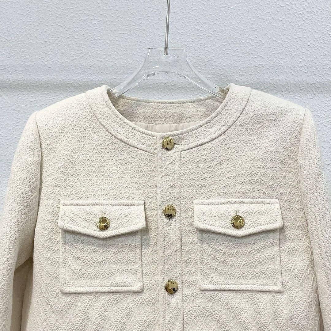 Celine Celine White Button Jacket Size 38 Size S / US 4 / IT 40 - 6 Thumbnail