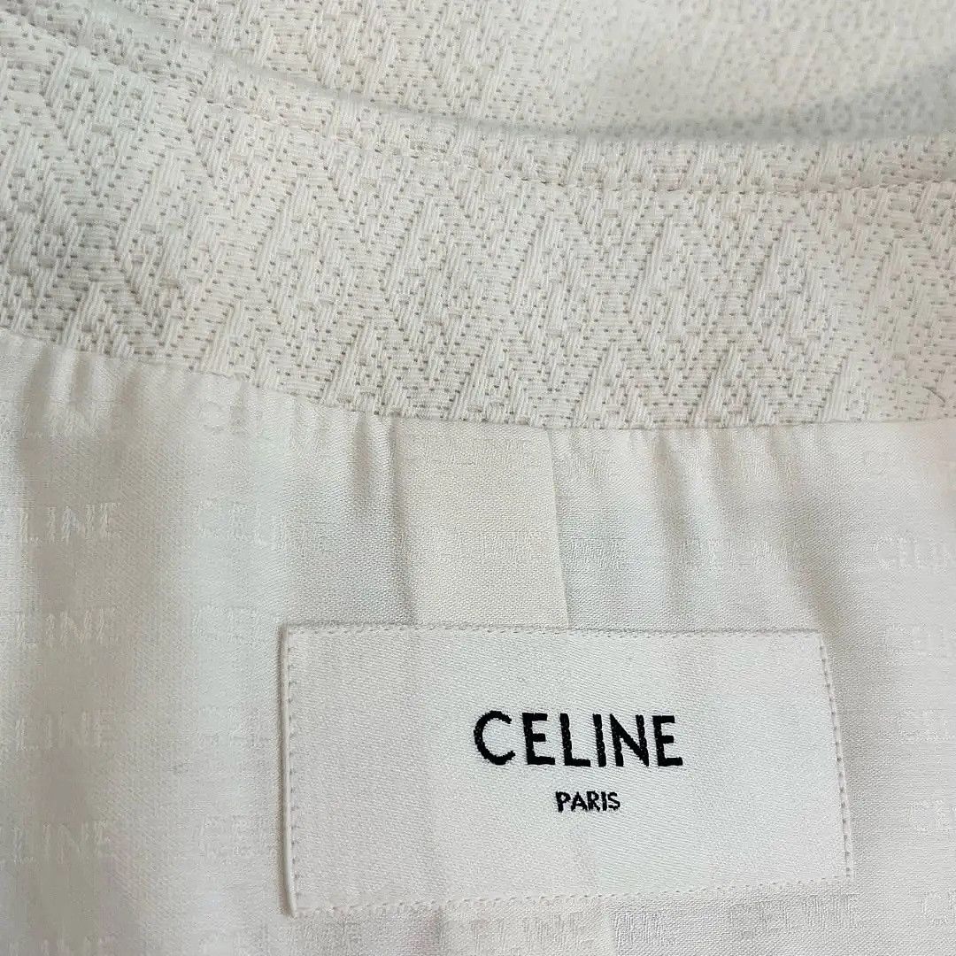 Celine Celine White Button Jacket Size 38 Size S / US 4 / IT 40 - 3 Thumbnail