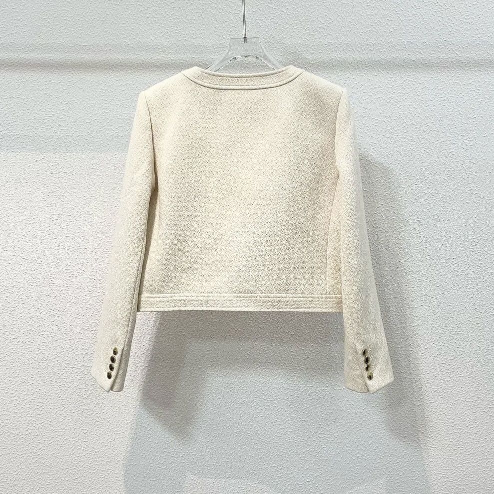 Celine Celine White Button Jacket Size 38 Size S / US 4 / IT 40 - 2 Thumbnail