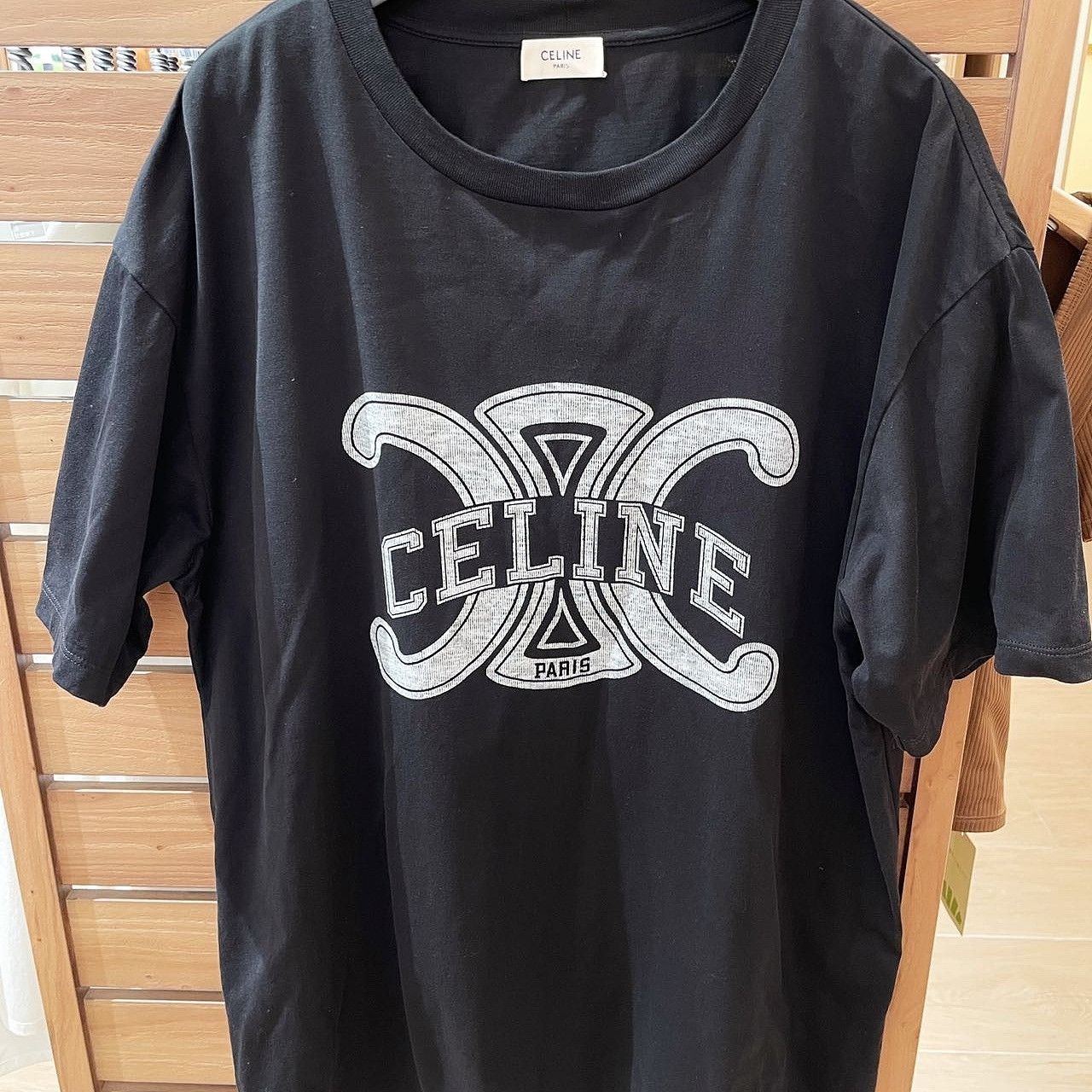 Celine CELINE Triomphe Logo T-Shirt Size M Size US M / EU 48-50 / 2 - 6 Thumbnail
