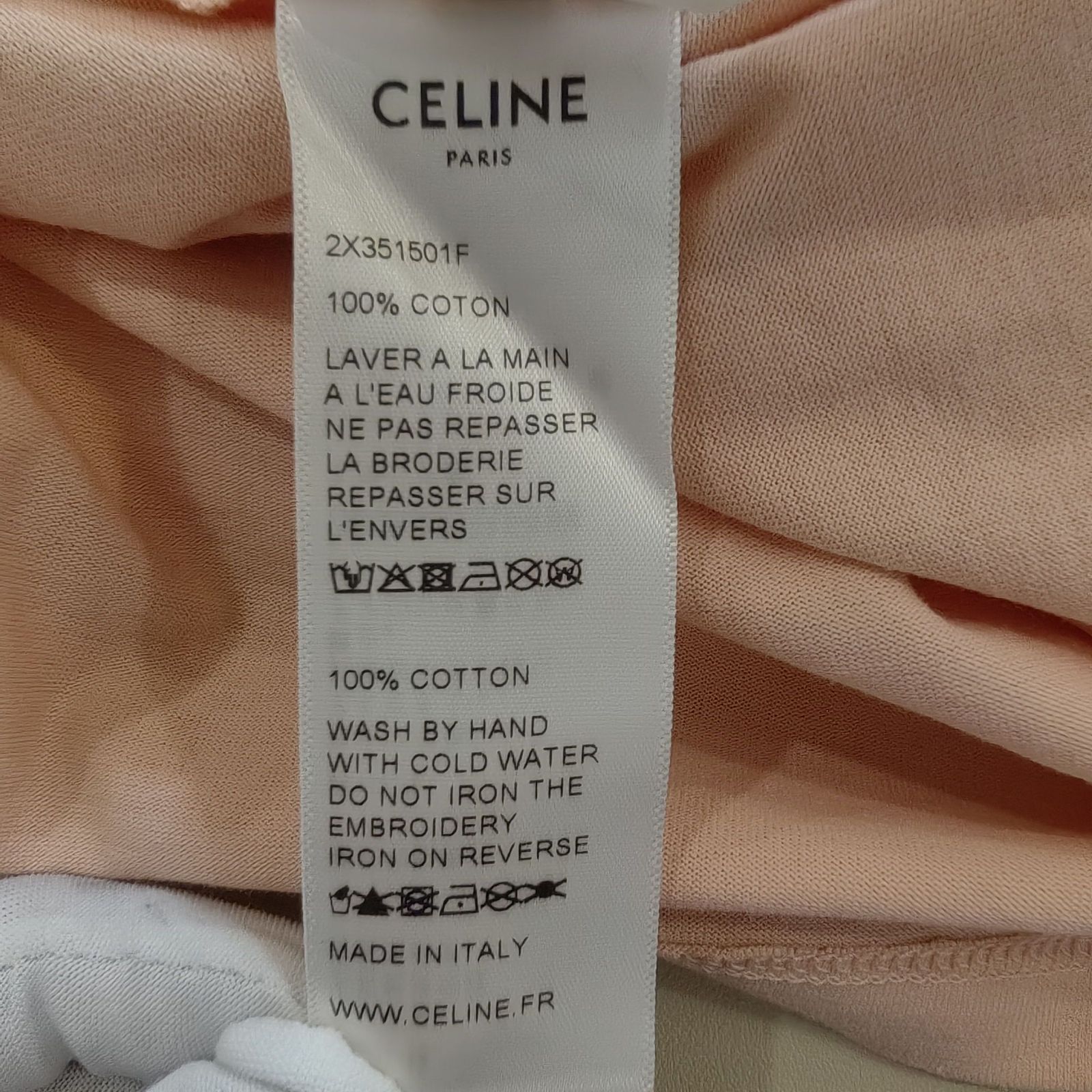 Celine Celine Embroidered Logo T-Shirt Size XS Size XS / US 0-2 / IT 36-38 - 4 Thumbnail