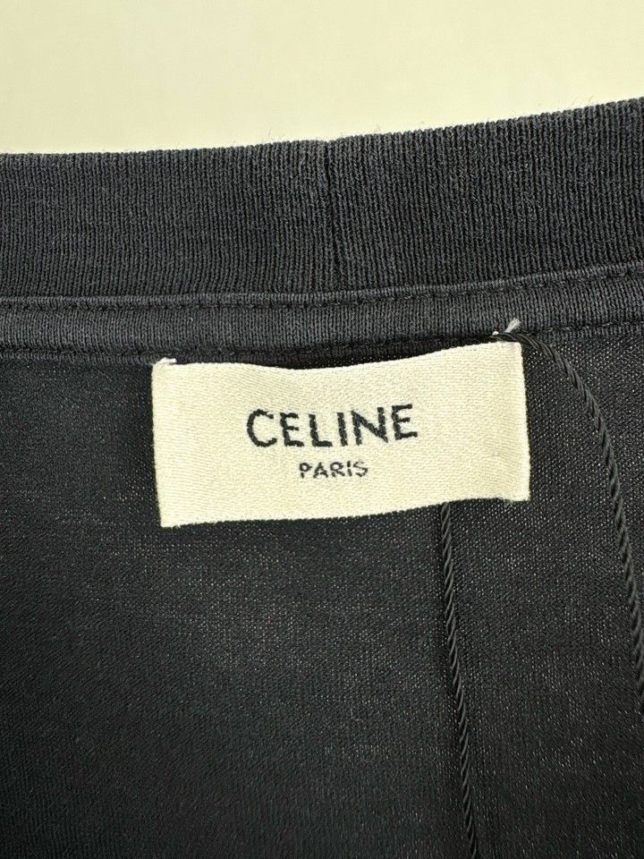 Celine Celine Triomphe Logo T-Shirt Size L Size US L / EU 52-54 / 3 - 3 Thumbnail