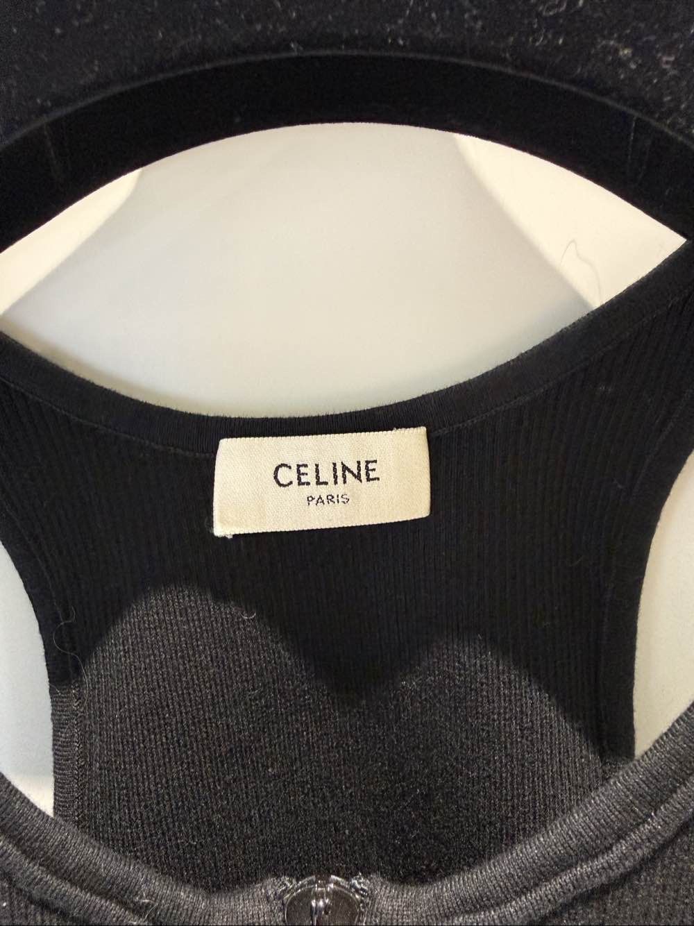 Celine Celine Ribbed Zippered Tank Top Size XS Size XS / US 0-2 / IT 36-38 - 3 Thumbnail