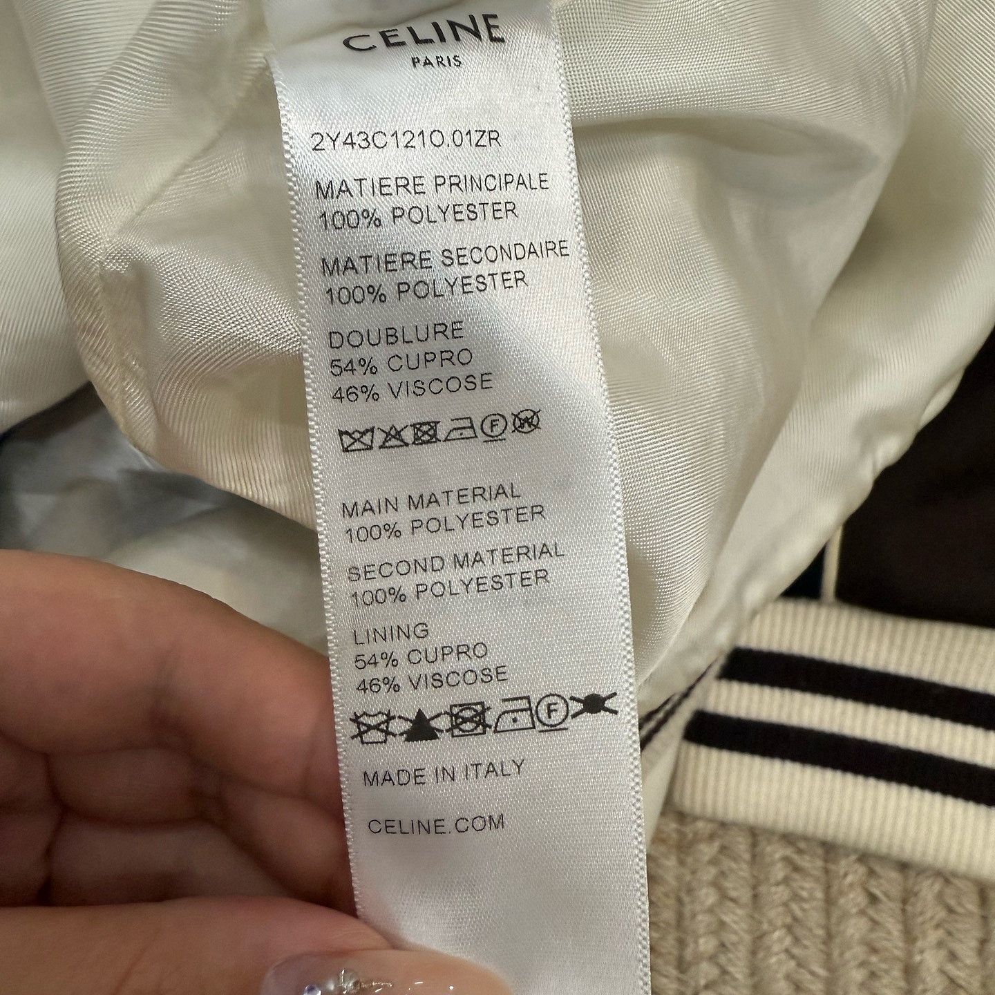 Celine CELINE Colorblock Zip Up Jacket Size L Size US L / EU 52-54 / 3 - 5 Thumbnail