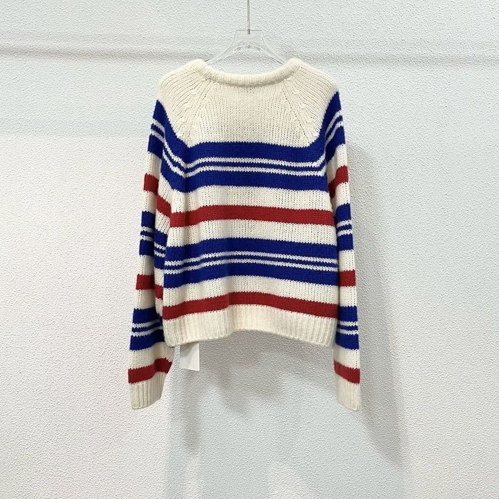 Celine Celine Striped Cashmere Silk Sweater Size S Size S / US 4 / IT 40 - 2 Thumbnail
