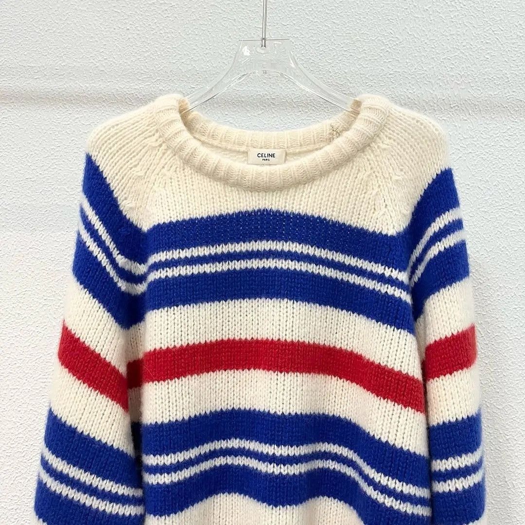Celine Celine Striped Cashmere Silk Sweater Size S Size S / US 4 / IT 40 - 6 Thumbnail