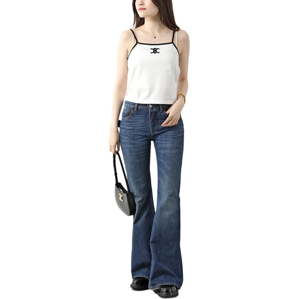 Celine Celine Sequined Triomphe Tank Top Size XS Size XS / US 0-2 / IT 36-38 - 6 Thumbnail