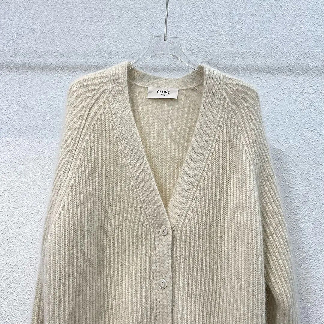 Celine Celine Mohair Silk Knit Cardigan Size M Size M / US 6-8 / IT 42-44 - 7 Thumbnail
