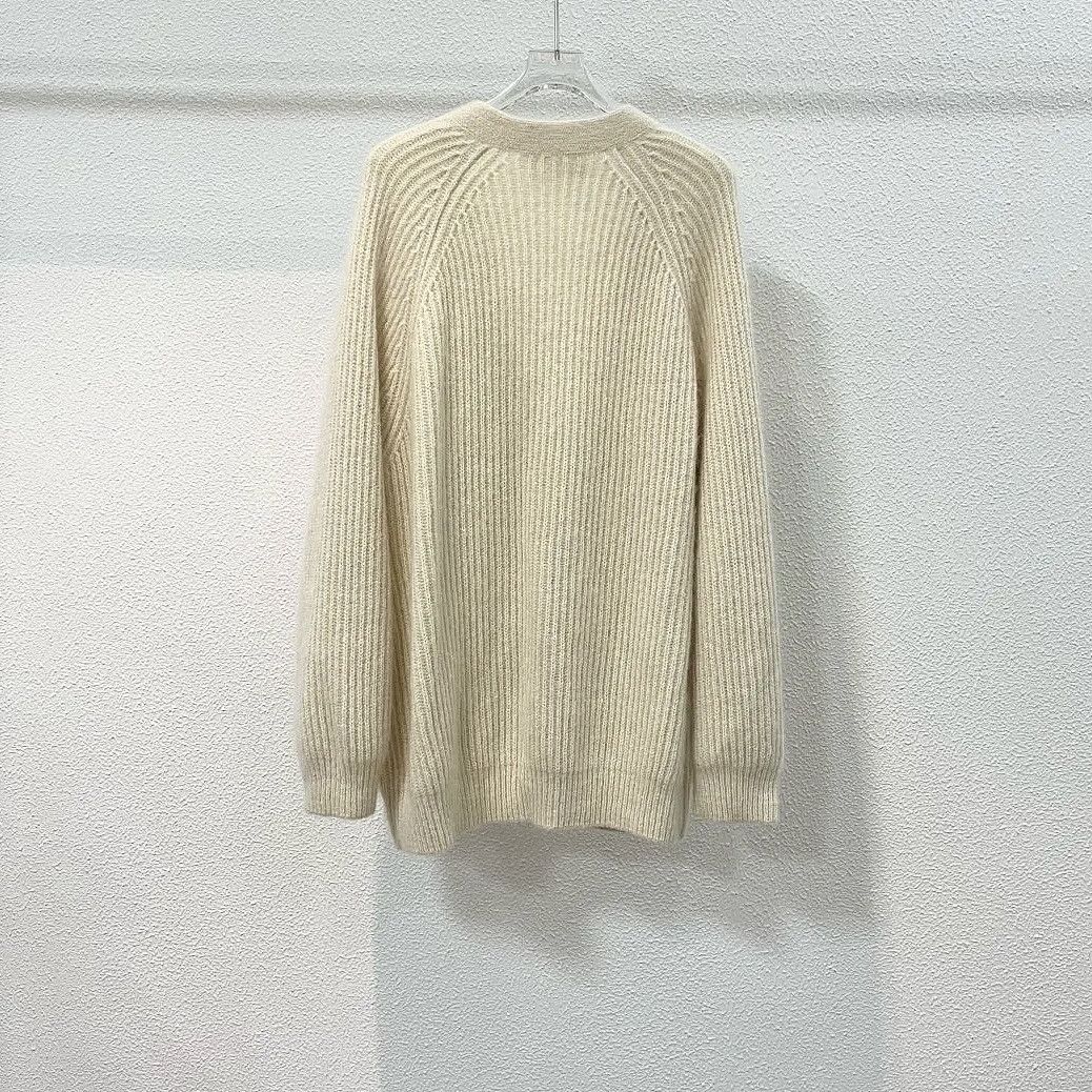 Celine Celine Mohair Silk Knit Cardigan Size M Size M / US 6-8 / IT 42-44 - 2 Thumbnail