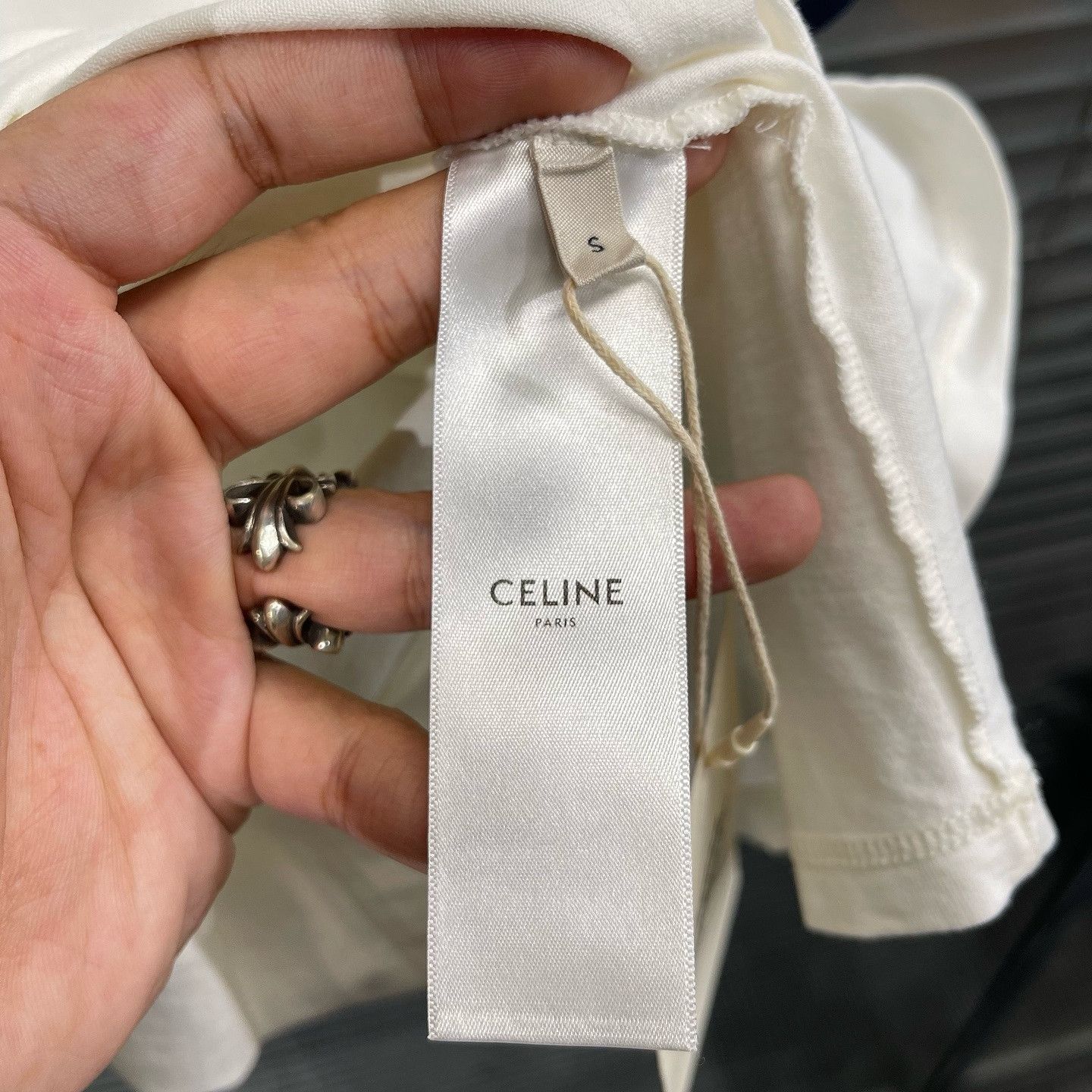 Celine Celine Triomphe Logo T-Shirt Size S Size S / US 4 / IT 40 - 4 Thumbnail