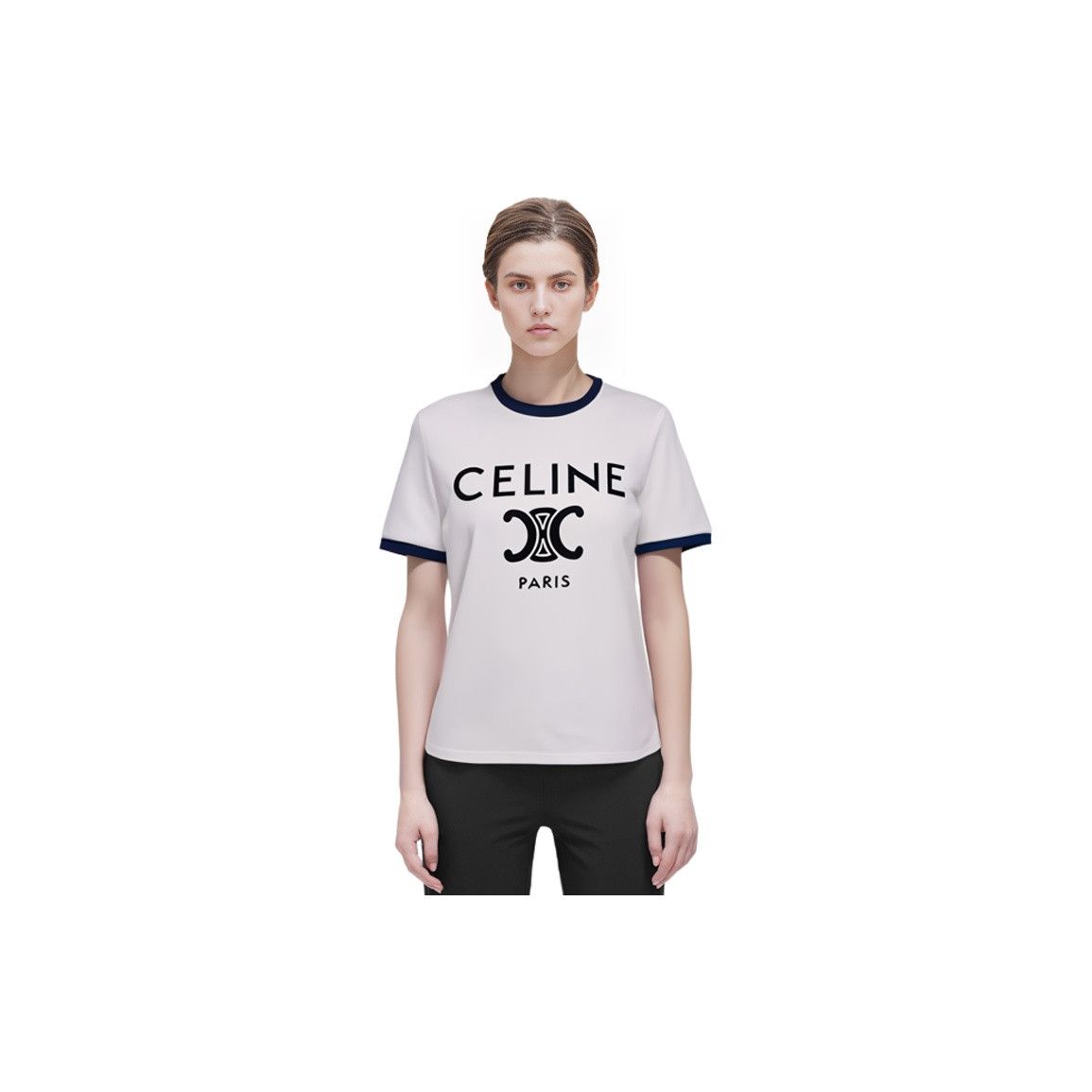 Celine Celine Triomphe Logo T-Shirt Size S Size S / US 4 / IT 40 - 11 Thumbnail