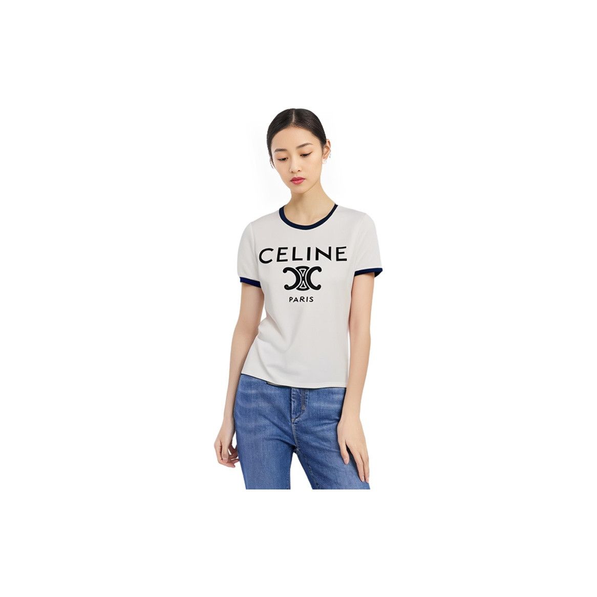 Celine Celine Triomphe Logo T-Shirt Size S Size S / US 4 / IT 40 - 13 Thumbnail