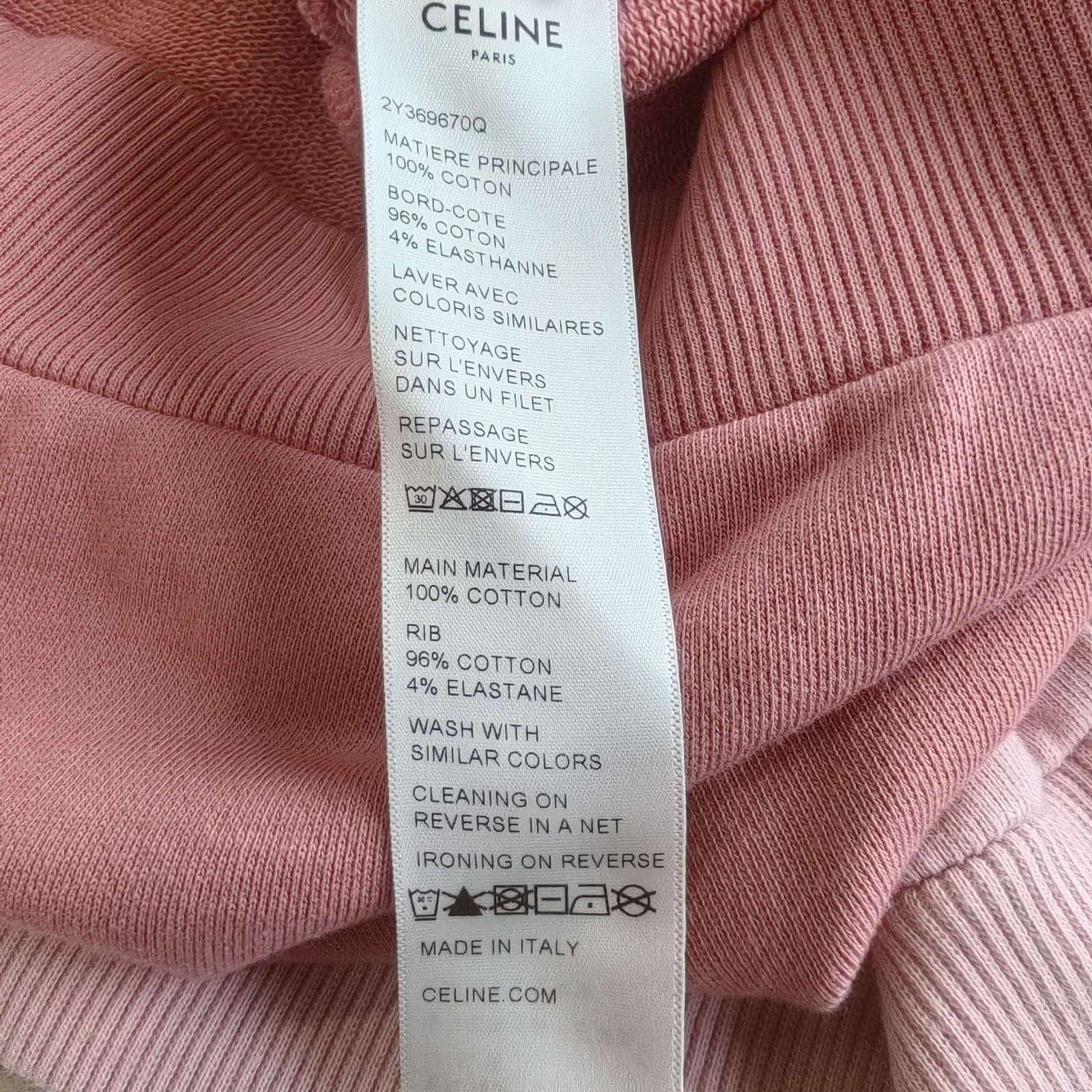 Celine Celine Logo Print Hoodie Size XS Size XS / US 0-2 / IT 36-38 - 4 Thumbnail