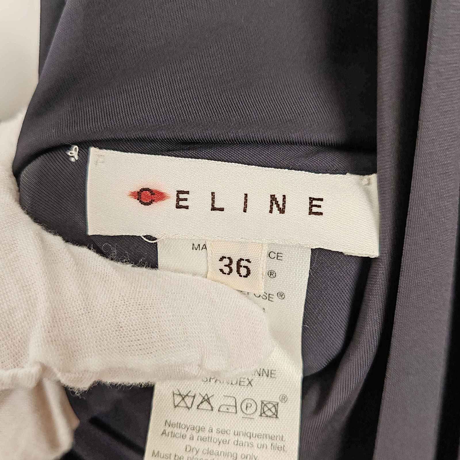 Celine Celine Black Sleeveless V-Neck Mini Dress Size 36 Size XS / US 0-2 / IT 36-38 - 3 Thumbnail