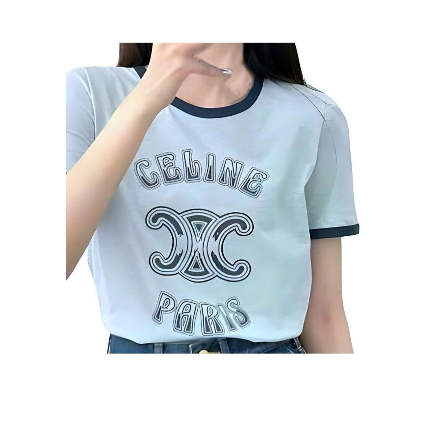 Celine Celine Triomphe Logo T-Shirt Size M Size M / US 6-8 / IT 42-44 - 7 Thumbnail