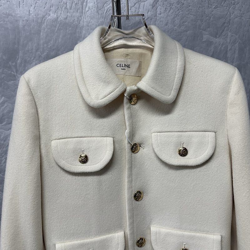 Celine Celine Wool Button Up Jacket Size 36 Size XS / US 0-2 / IT 36-38 - 3 Thumbnail