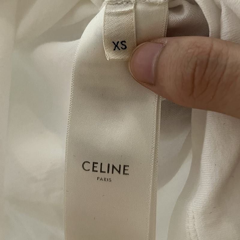 Celine Celine Logo Print Ringer T-Shirt Size XS Size XS / US 0-2 / IT 36-38 - 4 Thumbnail