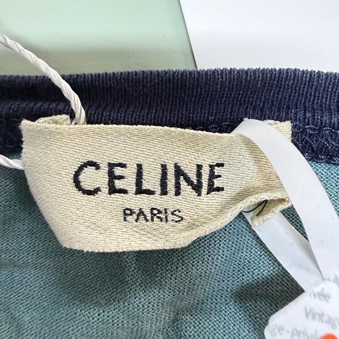 Celine Celine Paris Logo Ringer T-Shirt Size S Size S / US 4 / IT 40 - 3 Thumbnail