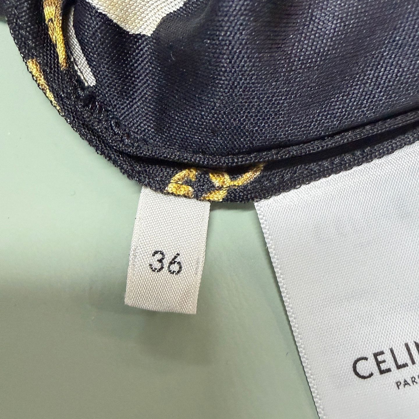 Celine Celine Chain Print Silk Pleated Mini Skirt Size 36 Size 26" / US 2 / IT 38 - 6 Thumbnail