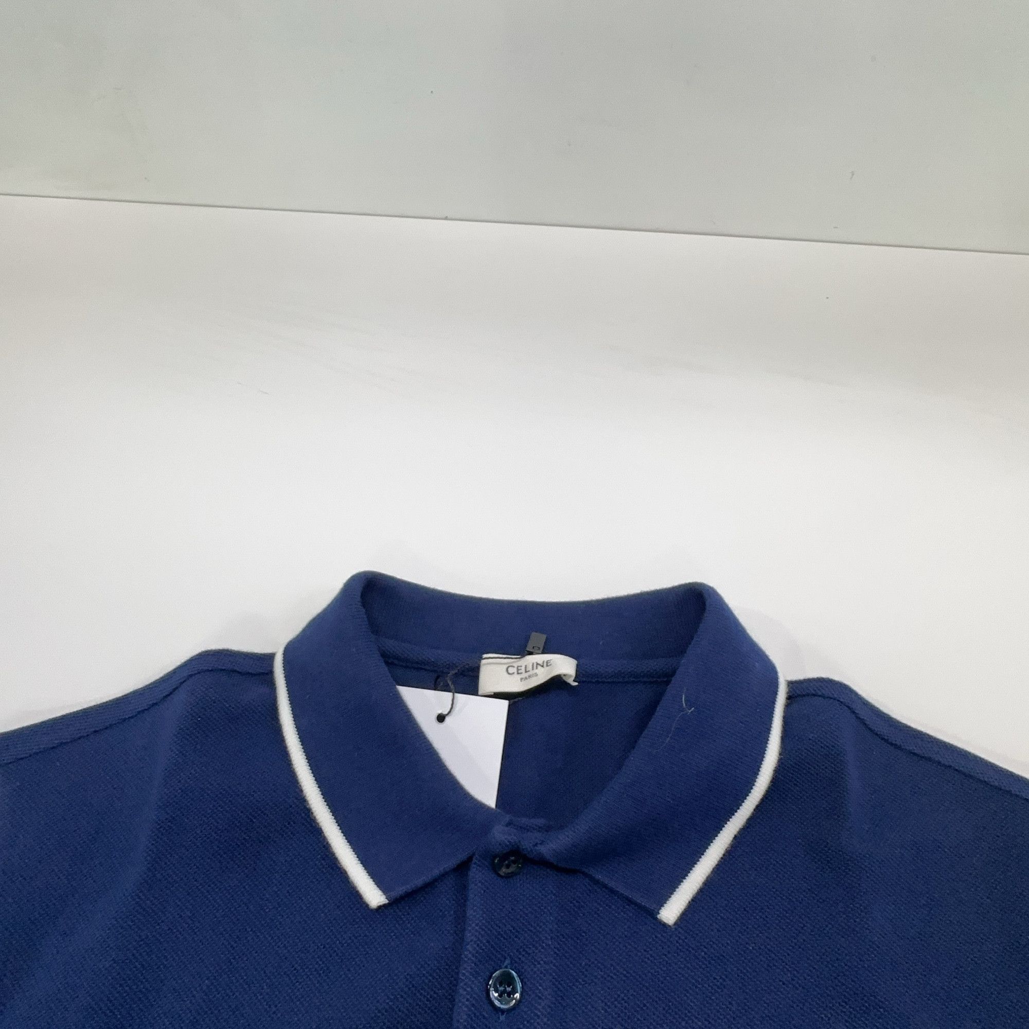 Celine Celine Triomphe Logo Polo Shirt Size M Size US M / EU 48-50 / 2 - 6 Thumbnail