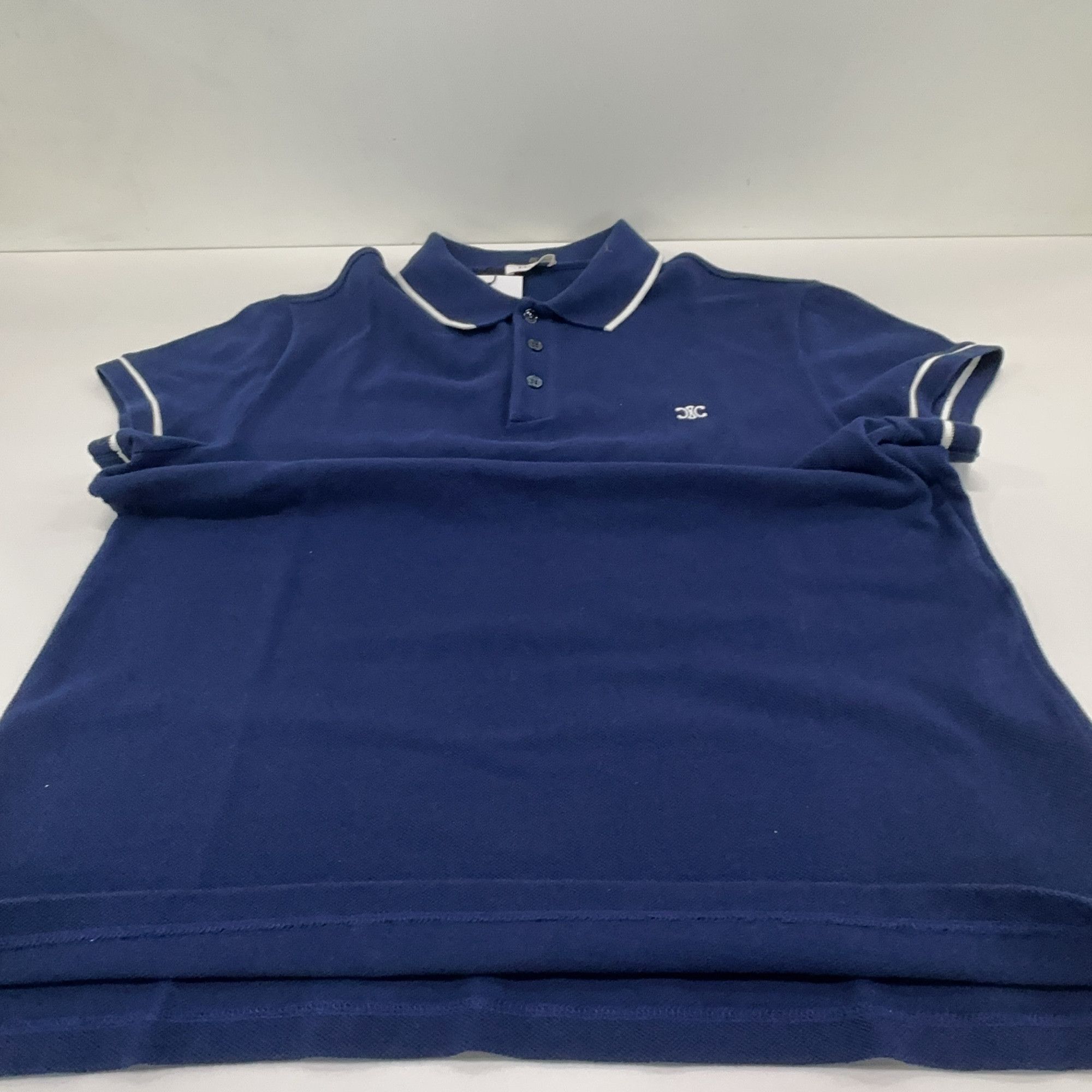 Celine Celine Triomphe Logo Polo Shirt Size M Size US M / EU 48-50 / 2 - 7 Thumbnail