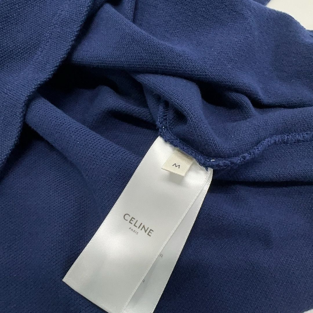 Celine Celine Triomphe Logo Polo Shirt Size M Size US M / EU 48-50 / 2 - 4 Thumbnail