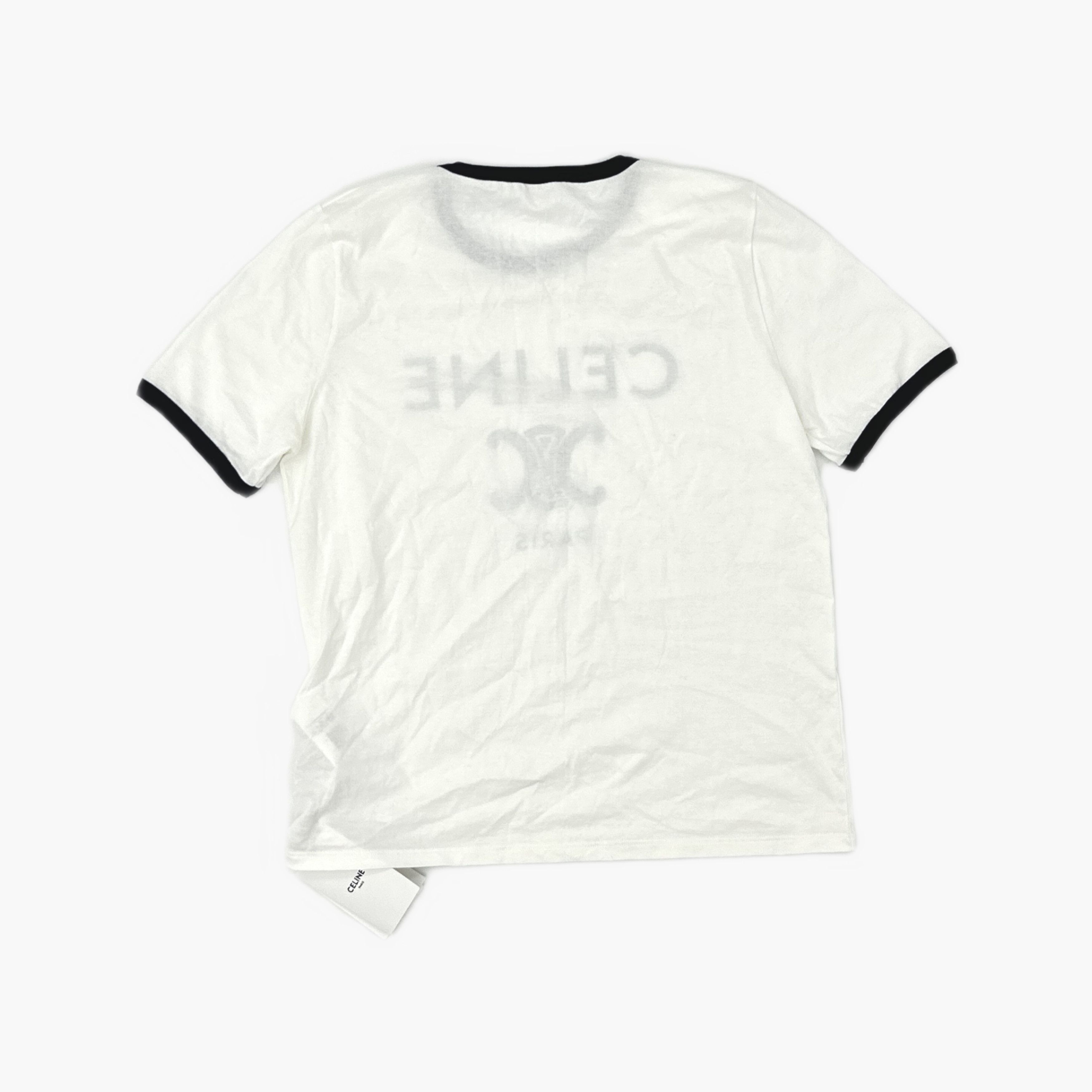 Celine CELINE Triomphe Logo T-Shirt Size XL Size XL / US 12-14 / IT 48-50 - 2 Thumbnail